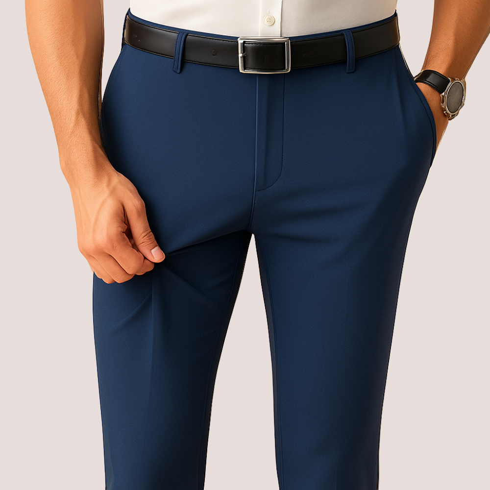 Stretch Pleated Dress Pants